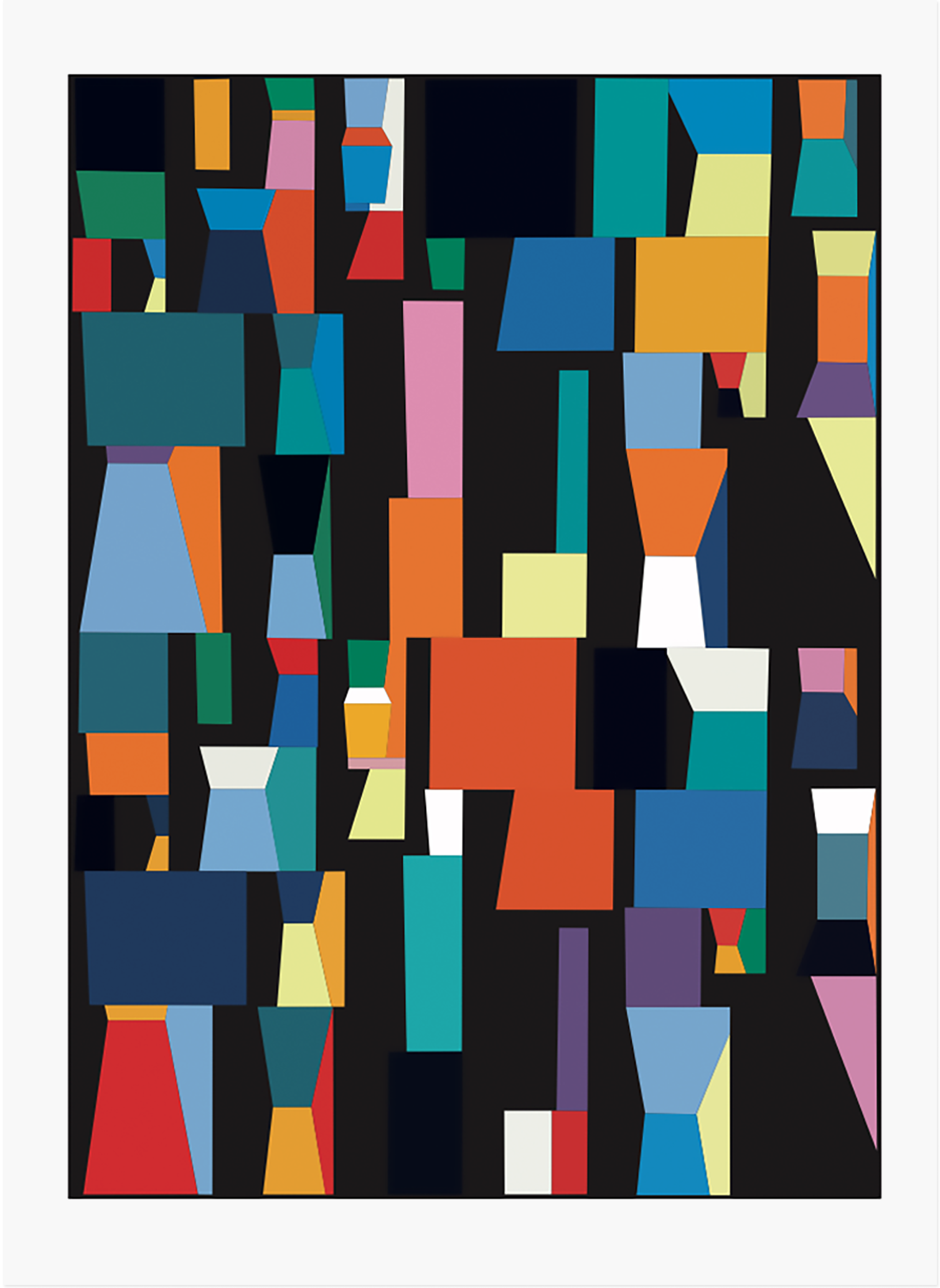 Peter Fillingham, Black Silkscreen Print 